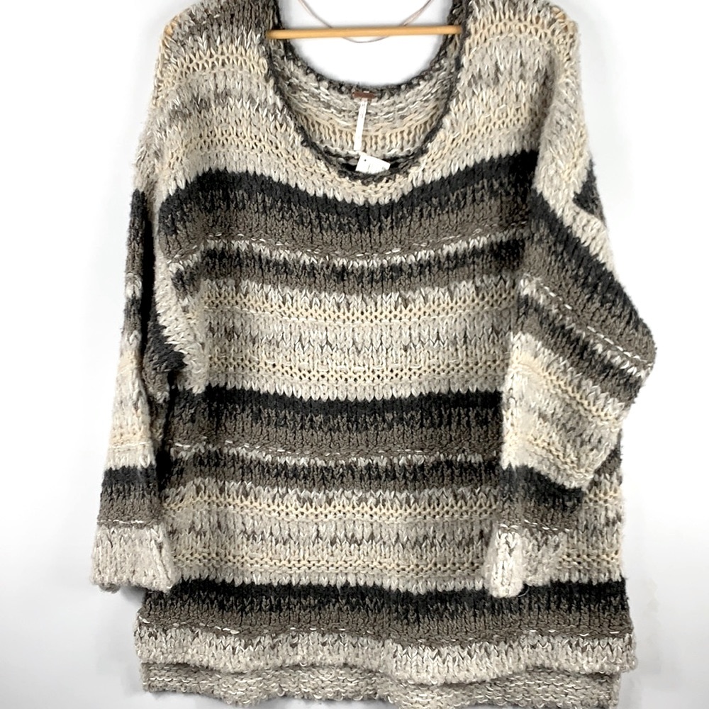 Free People Wool Blend Oversized Sweater